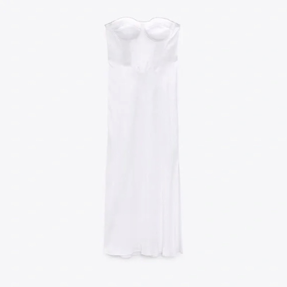 NWT Zara white corset dress - Picture 3 of 8